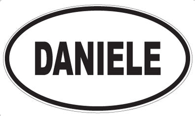 DANIELE - Oval Sticker