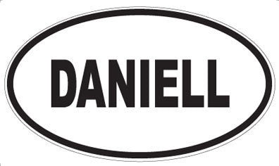 DANIELL - Oval Sticker