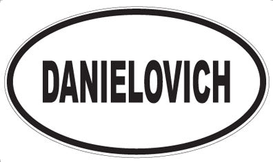 DANIELOVICH - Oval Sticker