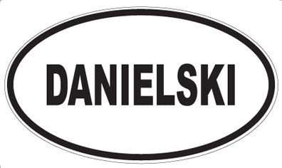 DANIELSKI - Oval Sticker