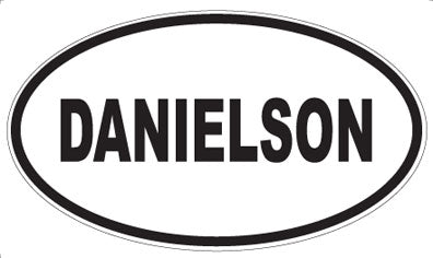 DANIELSON - Oval Sticker