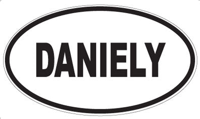 DANIELY - Oval Sticker