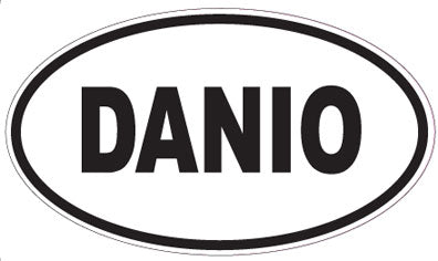 DANIO - Oval Sticker