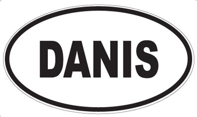 DANIS - Oval Sticker