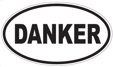 DANKER - Oval Sticker