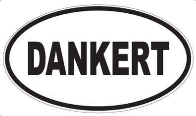 DANKERT - Oval Sticker