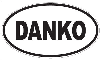DANKO - Oval Sticker