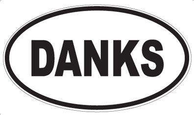DANKS - Oval Sticker