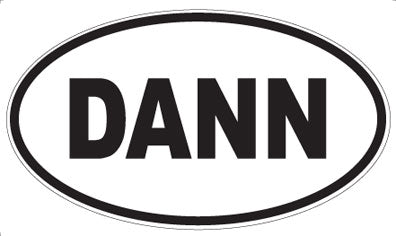 DANN - Oval Sticker