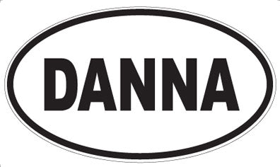 DANNA - Oval Sticker
