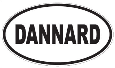DANNARD - Oval Sticker