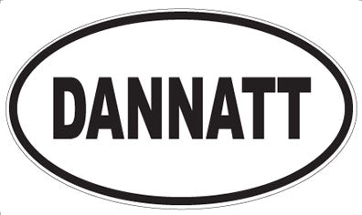 DANNATT - Oval Sticker
