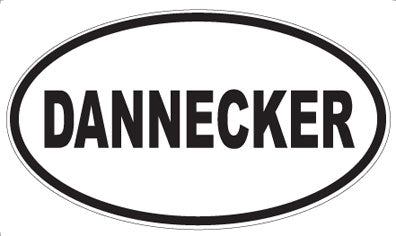 DANNECKER - Oval Sticker