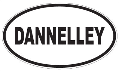 DANNELLEY - Oval Sticker