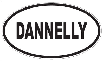 DANNELLY - Oval Sticker