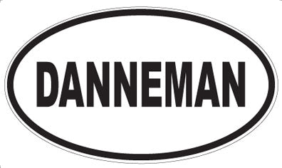 DANNEMAN - Oval Sticker