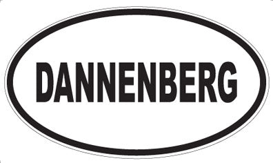 DANNENBERG - Oval Sticker