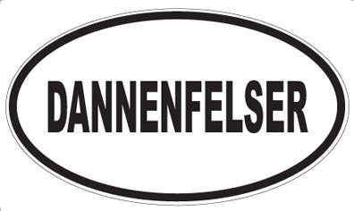 DANNENFELSER - Oval Sticker