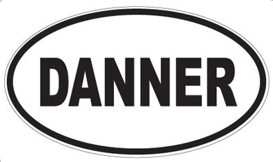 DANNER - Oval Sticker