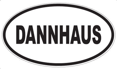 DANNHAUS - Oval Sticker