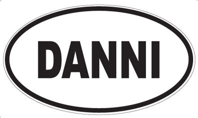 DANNI - Oval Sticker