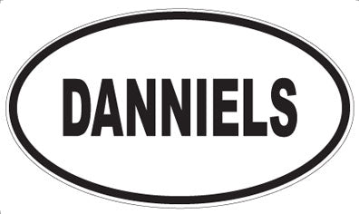 DANNIELS - Oval Sticker