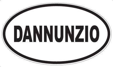 DANNUNZIO - Oval Sticker