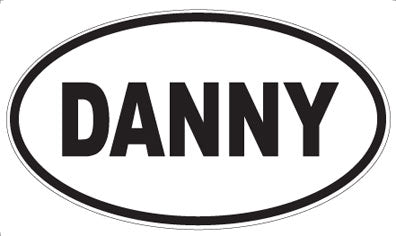 DANNY - Oval Sticker