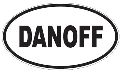 DANOFF - Oval Sticker