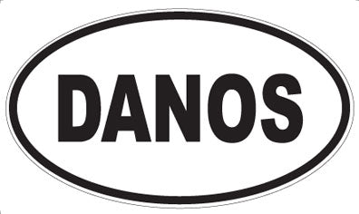 DANOS - Oval Sticker