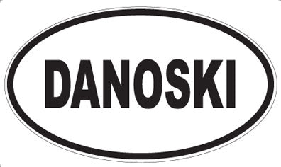 DANOSKI - Oval Sticker