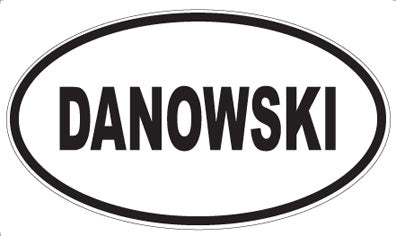 DANOWSKI - Oval Sticker