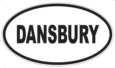 DANSBURY - Oval Sticker