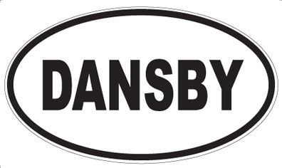 DANSBY - Oval Sticker