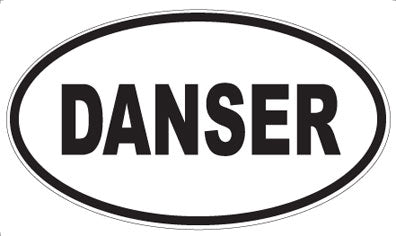 DANSER - Oval Sticker