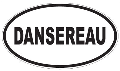 DANSEREAU - Oval Sticker
