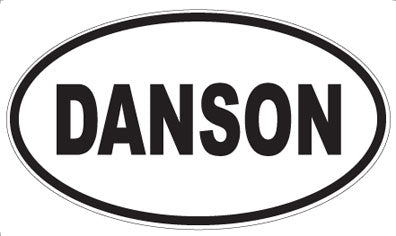 DANSON - Oval Sticker