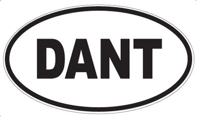 DANT - Oval Sticker