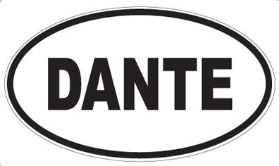 DANTE - Oval Sticker
