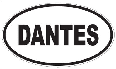 DANTES - Oval Sticker