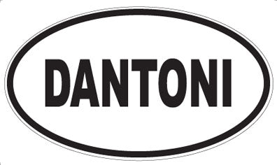 DANTONI - Oval Sticker