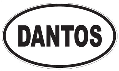 DANTOS - Oval Sticker