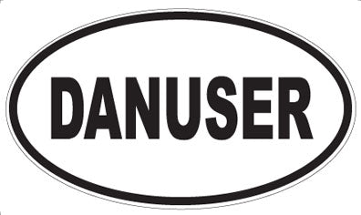 DANUSER - Oval Sticker