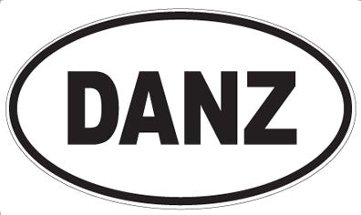 DANZ - Oval Sticker