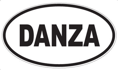 DANZA - Oval Sticker