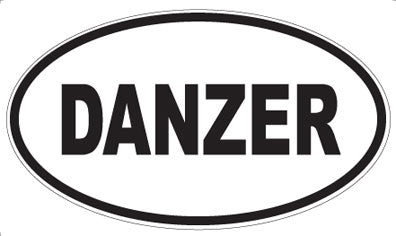 DANZER - Oval Sticker