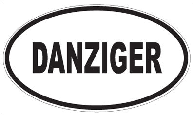 DANZIGER - Oval Sticker