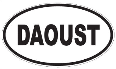 DAOUST - Oval Sticker