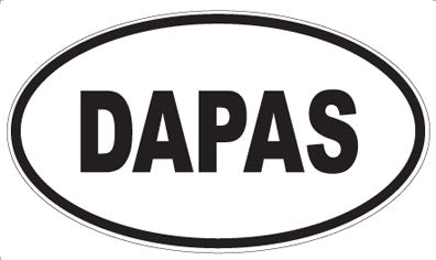DAPAS - Oval Sticker