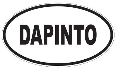 DAPINTO - Oval Sticker